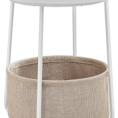 Odkládací stolek Arnolad, 45 cm, bílá - 1