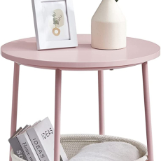 Odkládací stolek Arnolad, 45 cm, růžová - 2