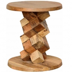 Odkládací stolek Ash, 45 cm, hnědá - 1
