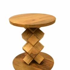 Odkládací stolek Ash, 45 cm, hnědá - 3