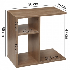 Odkládací stolek Ashly, 50 cm, bílá - 4