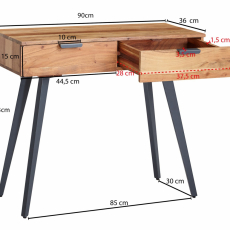 Odkládací stolek Axel, 78 cm, akát - 4