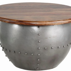 Odkládací stolek Chun, 75 cm, hnědá - 2