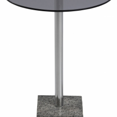 Odkládací stolek Cobble, 50 cm, kouřové sklo - 4