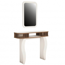 Odkládací stolek Damla, 85 cm, bílá - 1