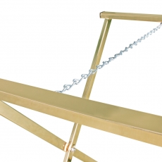 Odkládací stolek Dara, 61 cm, černá / zlatá - 8