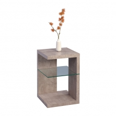 Odkládací stolek Domingo, 60 cm, beton - 1