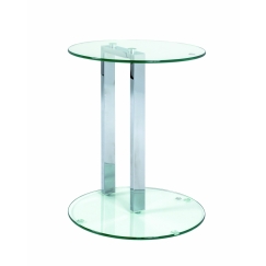Odkládací stolek Dozz, 50 cm, chrom