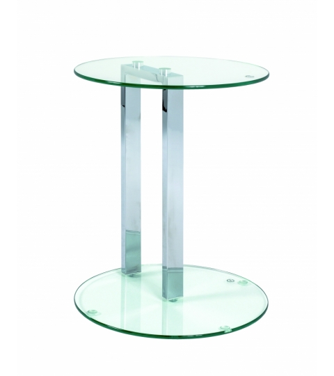 Odkládací stolek Dozz, 50 cm, chrom