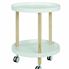 Odkládací stolek Duke, 60 cm, bílá - 1