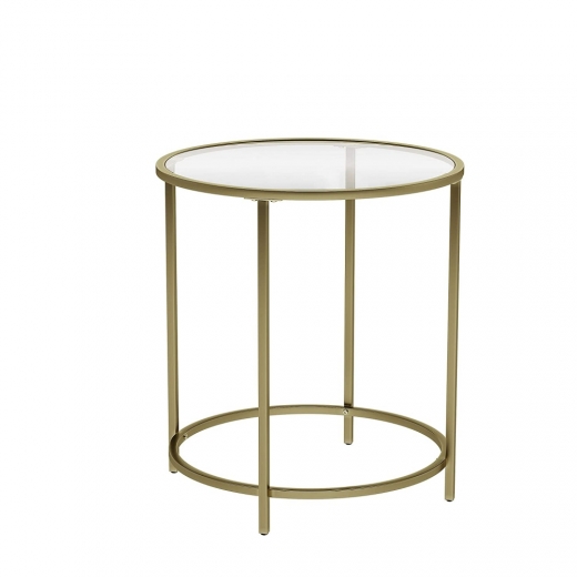 Odkládací stolek Einat, 55 cm, zlatá - 1
