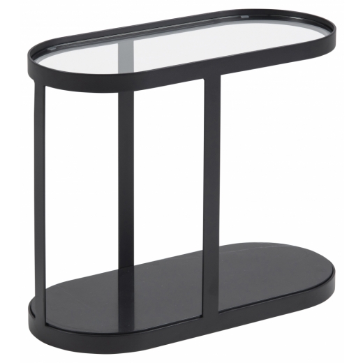 Odkládací stolek Elki, 56 cm, černá - 1