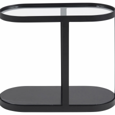 Odkládací stolek Elki, 56 cm, černá - 5
