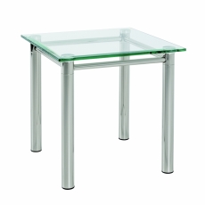 Odkládací stolek Embu, 42 cm, čiré sklo - 1