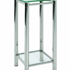 Odkládací stolek Embu, 72 cm, čiré sklo - 1