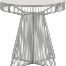 Odkládací stolek Emry, 41 cm, stříbrná - 1
