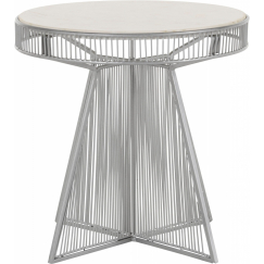 Odkládací stolek Emry, 41 cm, stříbrná