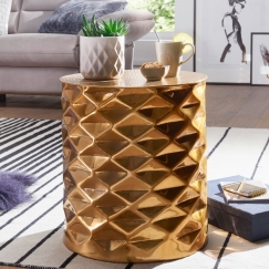 Odkládací stolek Fatos, 48 cm, zlatá