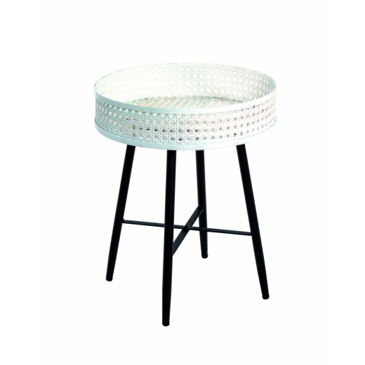 Odkládací stolek Feril, 47 cm, béžová / černá - 1