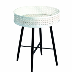Odkládací stolek Feril, 47 cm, béžová / černá - 1