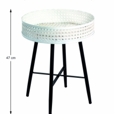 Odkládací stolek Feril, 47 cm, béžová / černá - 3
