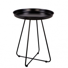 Odkládací stolek Foden, 42 cm, černá - 1