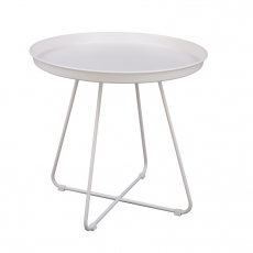 Odkládací stolek Foden, 50 cm, bílá - 1