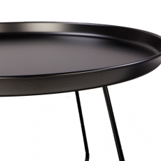 Odkládací stolek Foden, 50 cm, černá - 2