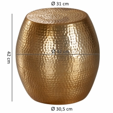 Odkládací stolek Fura, 42 cm, zlatá - 3