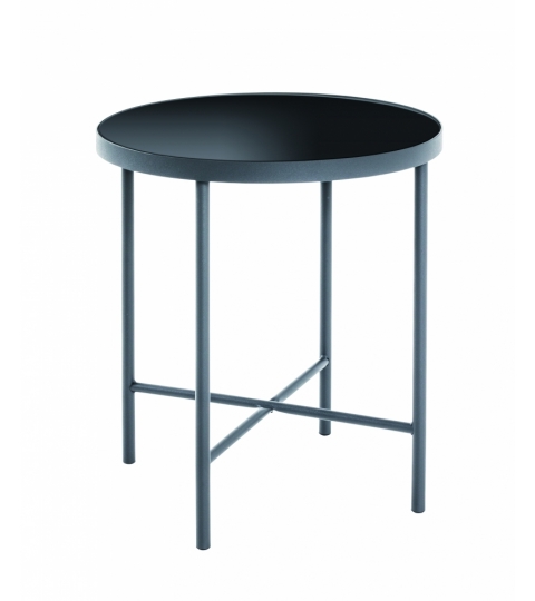 Odkládací stolek Gery, 47 cm, černá