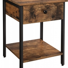 Odkládací stolek Hermina, 55 cm, hnědá - 1