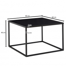 Odkládací stolek Hunter, 60 cm, černá - 4