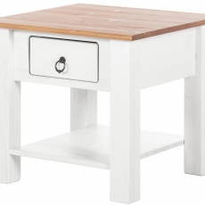 Odkládací stolek Inge, 50 cm, bílá - 2