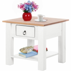 Odkládací stolek Inge, 50 cm, bílá - 1