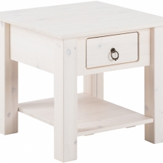 Odkládací stolek Inge, 50 cm, bílá - 5
