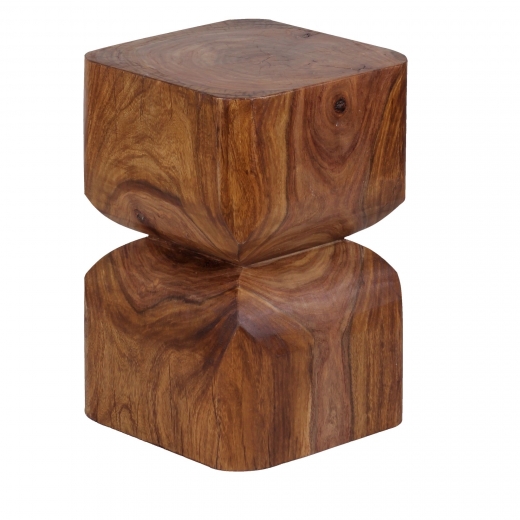 Odkládací stolek Kada, 30 cm, masiv Sheesham - 1