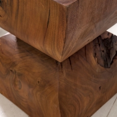 Odkládací stolek Kada, 30 cm, masiv Sheesham - 4