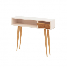 Odkládací stolek Kiogi, 94 cm, bílá - 1