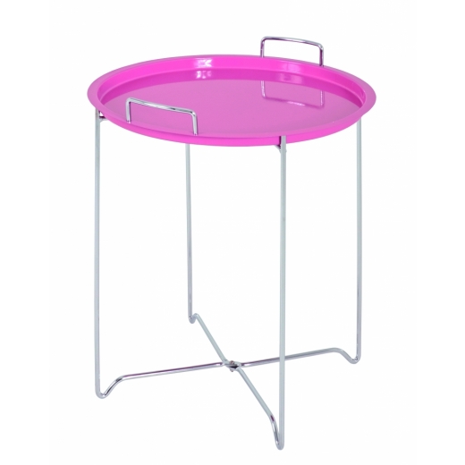 Odkládací stolek Knox, 51 cm, růžová - 1
