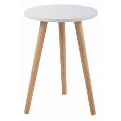Odkládací stolek Kolding, 40 cm, bílá