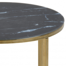Odkládací stolek kulatý Alisma, 50 cm, černá - 5