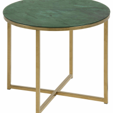 Odkládací stolek kulatý Alisma, 50 cm, zelená - 1