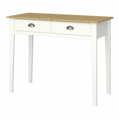 Odkládací stolek Leander, 95 cm, bílá