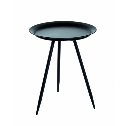 Odkládací stolek Lemra, 47 cm, černá - 1