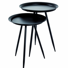 Odkládací stolek Lemra, 47 cm, černá - 4