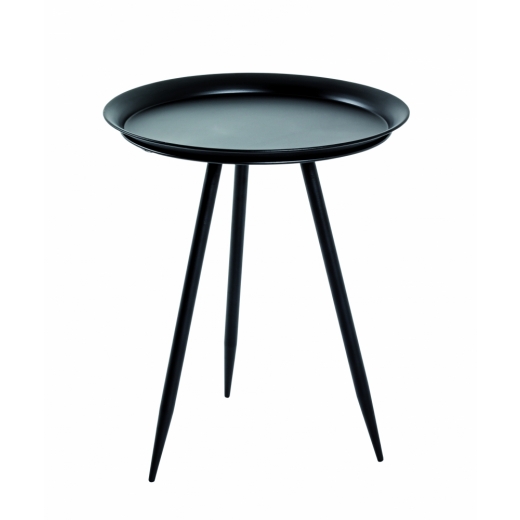 Odkládací stolek Lemra, 54 cm, černá - 1