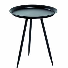 Odkládací stolek Lemra, 54 cm, černá - 1