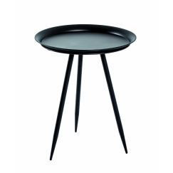 Odkládací stolek Lemra, 54 cm, černá