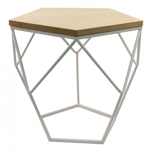 Odkládací stolek Lexxi, 36,5 cm, bílá - 1