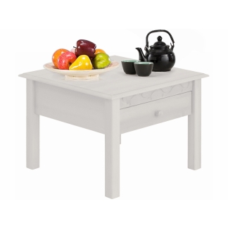 Odkládací stolek Londa, 60 cm, bílá